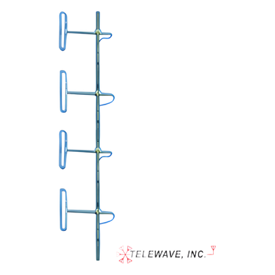 Antena Base VHF / 4 Dipolos / 138-174 MHz / Ganancia 6-9 dB / 16.2 x 3 ft / Resistencia Viento 281 km/h