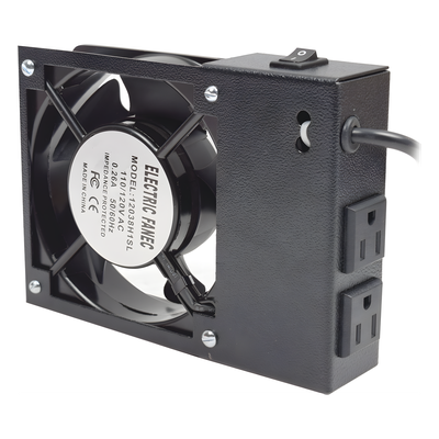 Ventilador para Gabinete de Pared / 110 VCA / 38 CFM / 2 Tomas de Corriente / 171x41x127 mm / 6.7x1.6x5.0 pulgadas