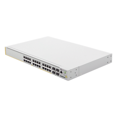Switch PoE+ Administrable Capa 3 / 24 Puertos Gigabit + 4 SFP / 370 W PoE+ / 56 Gbps / 41.7 Mpps