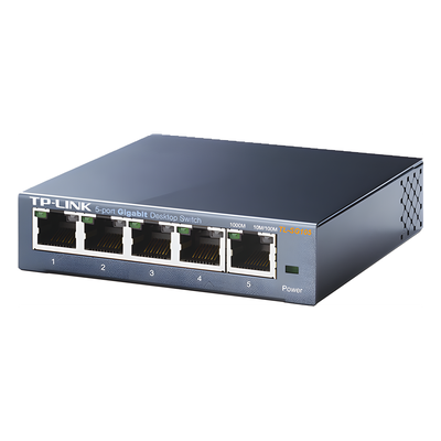 Switch / 5 Puertos Gigabit / 10/100/1000 Mbps / No Administrable / 7.4 Mpps / 3.94x3.86x0.98 in
