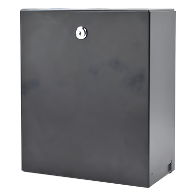 Gabinete de Consolidación / 24 Puertos Keystone / Montaje Pared o Techo Falso / Acero / 256 x 306 x 137 mm