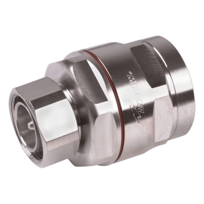 Conector coaxial / 7-16 DIN macho / 1-1/4 pulgada / 0-4000 MHz / 40 kW pico / IP68 / 3.28 pies inmersión