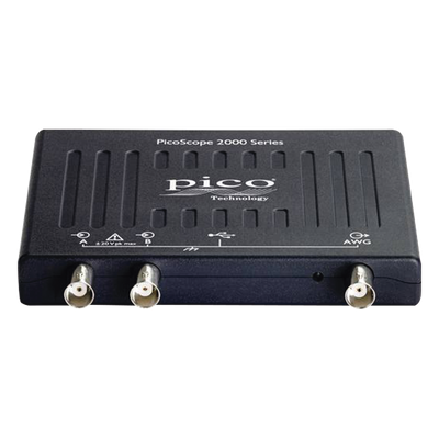 Osciloscopio para PC / 2 Canales / 50 MHz Ancho de Banda / 500 MS/s / AWG 1 MHz / USB / 164 pies (50 m) equivalente