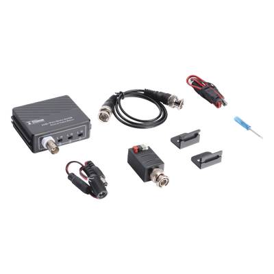 Kit de transmisión de video / 400 m (1312 ft) / 2 MP / HD-TVI HD-CVI AHD CVBS / Activo+Activo / Protección grado III