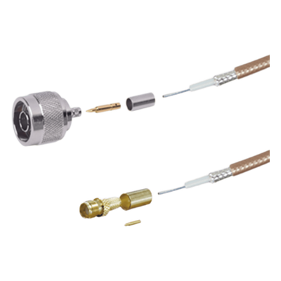 Jumper RF / 100 cm (3.28 ft) / RG-142/U / N Macho a SMA Hembra Inverso / 8 GHz