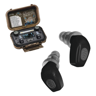 Tapones auditivos electrónicos / Detección y filtrado de voz / Atenuación 40 dB / Amplificación 5x / IP67 / 16 horas batería