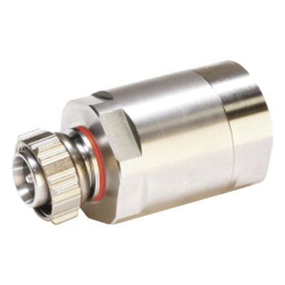 Conector RF Macho / 4.3-10 / Recto / 7/8" Cable / 0-5000 MHz / 50 Ω / 3 kW Promedio