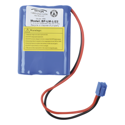 Batería recargable / 11.1 V / 2200 mAh / Li-Ion / Hasta 10 horas de respaldo
