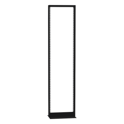 Rack 2 Postes / 45 UR / 19" EIA-310D / Carga 460 kg / Base L Anclaje a Piso / Acero Calibre 11 y 14