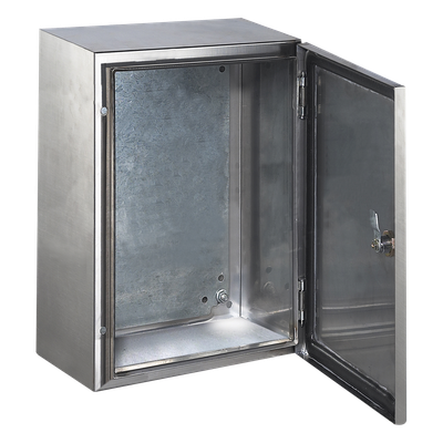 Gabinete de Acero Inoxidable / IP66 / IK10 / 300 x 400 x 200 mm / Capacidad 30 kg / Placa Interior Galvanizada