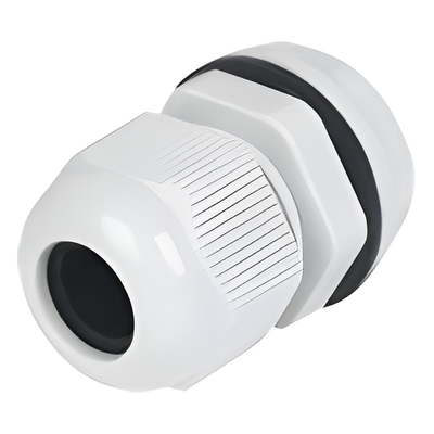 Conector Tipo Glándula / Plástico Industrial / Cable 12 a 15 mm / Rosca 24 mm (31/32")