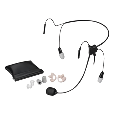 Diadema de comunicación / Cancelación de ruido 29 dB / Diseño MIL-STD-810 / Dual bilateral / Peso <60 g / Compatible Motorola MOTOTRBO