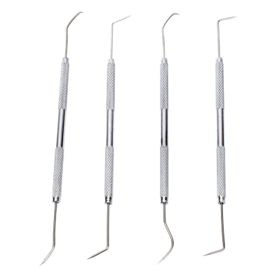 Juego de herramientas para soldadura / 4 piezas / Ganchos recto, diagonal, curvo y encorvado / Diseño ergonómico