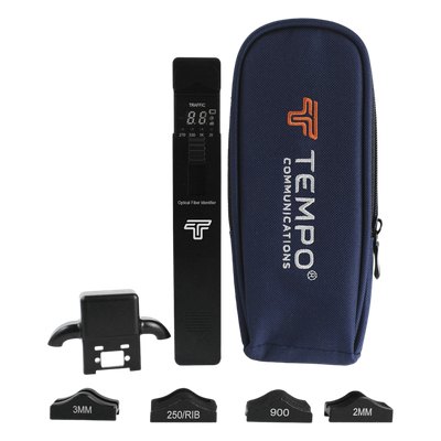 Identificador de Tráfico para Fibra Activa / Detección de Potencia y Dirección / Pérdida <0.5 dB / Compatible con Fibras Comunes y Planas