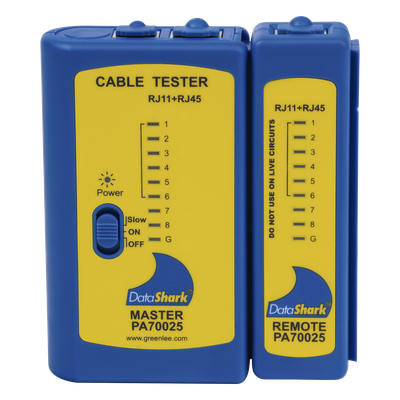 Probador de Cables de Red / Detección de Fallas / LEDs por Pin / Unidad Remota Incluida