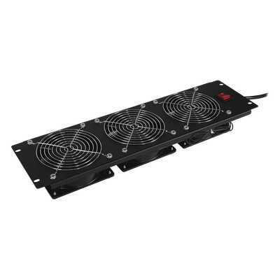 Kit de Ventiladores para Rack 19 in / 110-120 Vca / 3 UR / 290 CFM / 2 m Cable NEMA 5-15P / 48 dBA / Acero Laminado