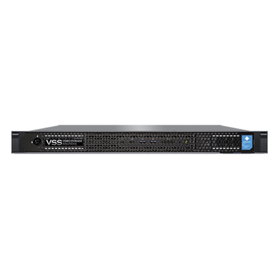Servidor de administración para VMS / 2 bahías HDD 3.5' / 2 M.2 SSD / 1U Rack / Core i7-9700K / 64GB DDR4 / Dual 1GbE+10GbE / Redundante 2x550W