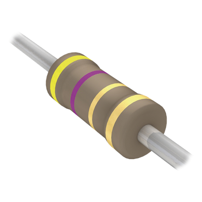 Resistencia Axial / Película de Carbón / 4.7 Ohm / 1/4W / 5% / -55°C a +155°C