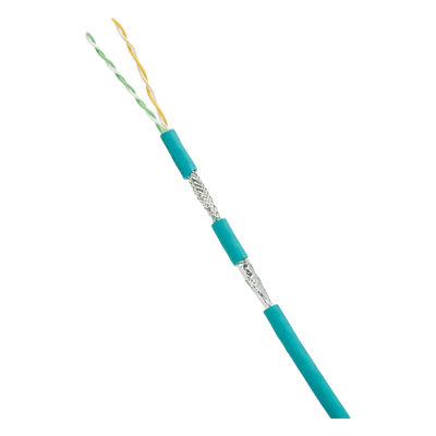 Cable Blindado SF/UTP Cat 5e / 2 Pares / 24/7 AWG / 600V / -40°C a 80°C / Resistente Aceite y UV / 305 m (1000 pies)