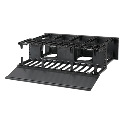 Organizador de Cables Horizontal / Doble Frontal y Posterior / Rack 19in / 3UR / 5.25in (133mm) de Altura