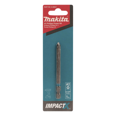 Punta Phillips Impact-X / PH2 / 3-1/2" (89mm) / Acero Alta Resistencia / Blister 1 pieza