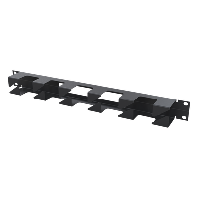 Organizador de Cables Horizontal / 19" / 1U / Acero / Capacidad 22 Cables Cat 5e