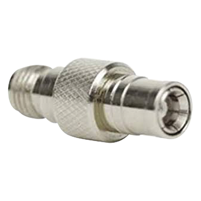 Adaptador en Línea / Conector SMA Hembra a SMB / Cuerpo Bronce Niquelado / Aislante Teflón