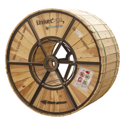 Cable ADSS / G.652D Monomodo / 72 Hilos / Span 100 m (328 ft) / 4 km / Exterior HDPE