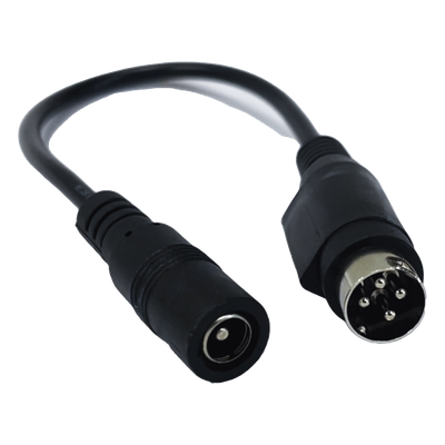 Adaptador DC / Jack Hembra 5.5x2.1mm a Minidin 4 Pines Macho / 168mm / DVR y NVR