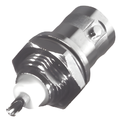 Conector BNC Hembra / Montaje Frontal Chasis / Soldable / 75 Ohm / D-Plano / 0.98 in