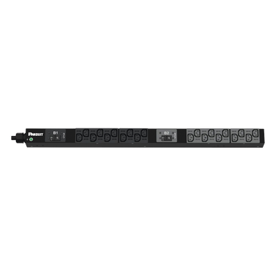 PDU Básico para Rack / 20 Salidas IEC C13 / Entrada NEMA L6-30P / 208 Vca / 30 Amp / Montaje 0U/1U/2U / Cable 3 m (9.8 ft)