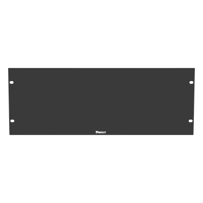 Tapa Ciega para Rack / 19in / 4UR / Acero / Plano / Negro / 1.58 x 0.58 ft