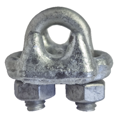 Nudo Perro Abrazadera / Acero Forjado / Cable 5/16" / Galvanizado en Caliente / Torque 50 N.m