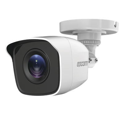 Cámara Bala TURBOHD / 5 Megapixel / Lente 2.8 mm / IR EXIR 20 m (65.6 ft) / IP66 / 4 Tecnologías / Policarbonato