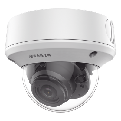 Domo TURBOHD / 5 MP / Lente Motorizado 2.7-13.5 mm / IR EXIR 40 m / IK10 / IP67 / dWDR / 131 pies