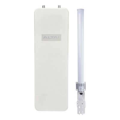 Kit WiFi Omnidireccional / 2.4 GHz / 300 Mbps / 300 m (984 ft) / 10 dBi / 128 Dispositivos / MIMO 2x2 / Cloud