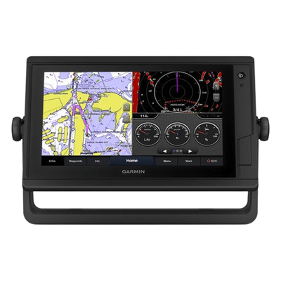 Chartplotter Náutico / 9" WSVGA Táctil / 1024x600 px / GPS+GLONASS 10 Hz / IPX7 / 10-32V DC / Compatible Sondas Garmin / Mapas BlueChart LakeVü