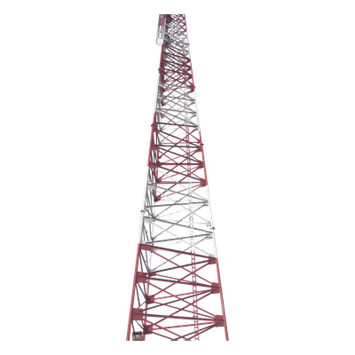 Torre Autosoportada Tubular / Uso Pesado / 45 m (147.6 ft) / Galvanizado en Inmersión / Viento 200 km/h (124.3 mph) / Base 4.5 m (14.8 ft)