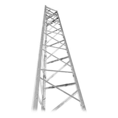 Torre Autosoportada / 64 ft (19.5m) / Diseño Modular 8 ft (2.4m) / Galvanizada / Viento 100 mph (161 km/h)