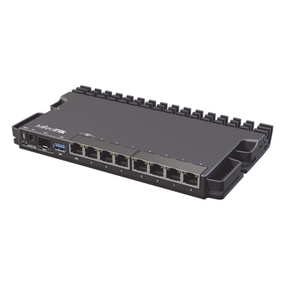 Router / CPU 4 Núcleos ARM 1.4 GHz / 9 Puertos / 7 Gigabit + 1 2.5G + 1 SFP+ 10G / Switch Marvell 10 Gbps / Refrigeración Pasiva / Triple Alimentación