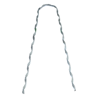 Remate Preformado Retenida / Acero Galvanizado / Cable Figura 8 con Mensajero 3.1 mm / Tensión 1746 kg / Longitud 304.8 mm (12') / Pierna Dispareja