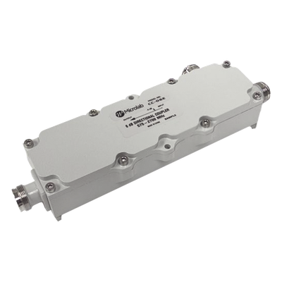 Acoplador direccional / 6 dB / 575-2700 MHz / 300 W / PIM -161 dBc / IP67 / Conector 4.3-10