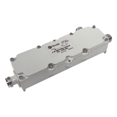 Acoplador direccional / 15dB / 575-2700MHz / 300W / PIM -161dBc / 4.3-10 / IP67
