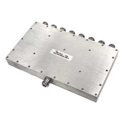 Divisor de Potencia Wilkinson / 8 Vías / 694-2700 MHz / 50W / Conectores N Hembra / Uso Interior