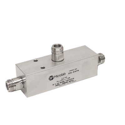 Separador de señal RF / División 2:1 / 350-5930 MHz / 500W promedio / PIM -161 dBc / IP67 / Tipo N