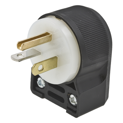 Clavija angular / 20 A / 125 V CA / 2 polos 3 hilos / NEMA 5-20P / Grado comercial-industrial / 2.08 in alto