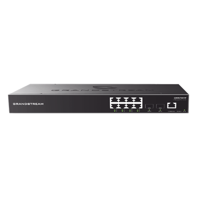 Switch Administrable Gigabit / 8 Puertos RJ45 + 2 SFP Uplink / 20 Gbps / 14.88 Mpps / GWN Cloud