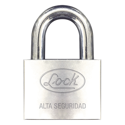 Candado de Alta Seguridad / Acabado Cromado / Llave Abloy / Horquilla 1.5 in (38 mm) / Anticorte / Anti-Impacto