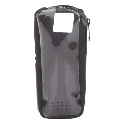 Funda de Piel Reforzada / Visor Frontal Transparente / Cierre Metálico / Compatible IC-A25