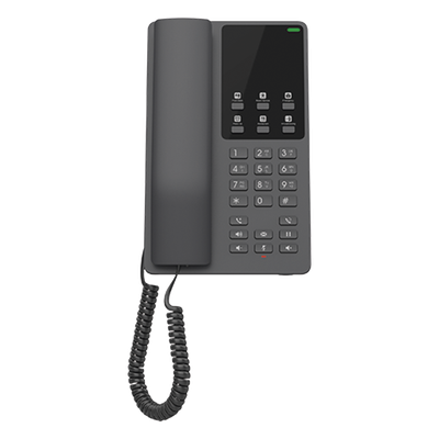 Teléfono IP Hotelero / 2 Líneas SIP / Audio HD Opus / 6 Teclas Programables / 10 Marcación Rápida / Montaje Pared o Escritorio